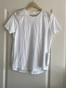 Lululemon Sculpt Short Sleeve Shirt Size 8 White New - Picture 1 of 4
