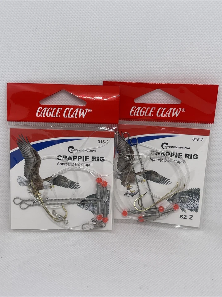 Eagle Claw 015h-2 Auto Crappie Rig Size 2 22226