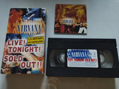 Nirvana Live Tonight Ausverkauft! 1994 Spanische Untertitel - VHS Band Tape 4T - Bild 1 von 4
