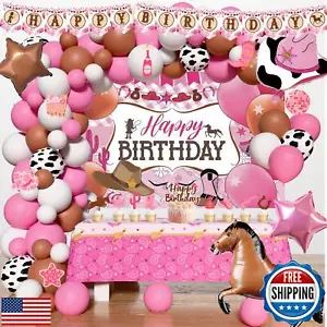 137pcs Western Cowgirl Birthday Party Decorations Wild Western Cowgirl Party - Picture 1 of 5