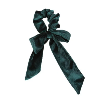 Women Elastic Solid Ponytail Scarf Hair Rope Ties Ring Scrunchies Ribbon Bands✔ - Image 1 of 4