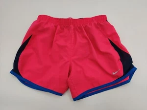 Nike DRI Fit Pink Blue Girls Panty Lined Running Shorts Size Large - Picture 1 of 10