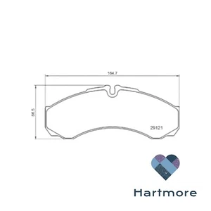 Juego de pastillas de freno delanteras izquierda/derecha Juratek JCP1315 - Imagen 1 de 3