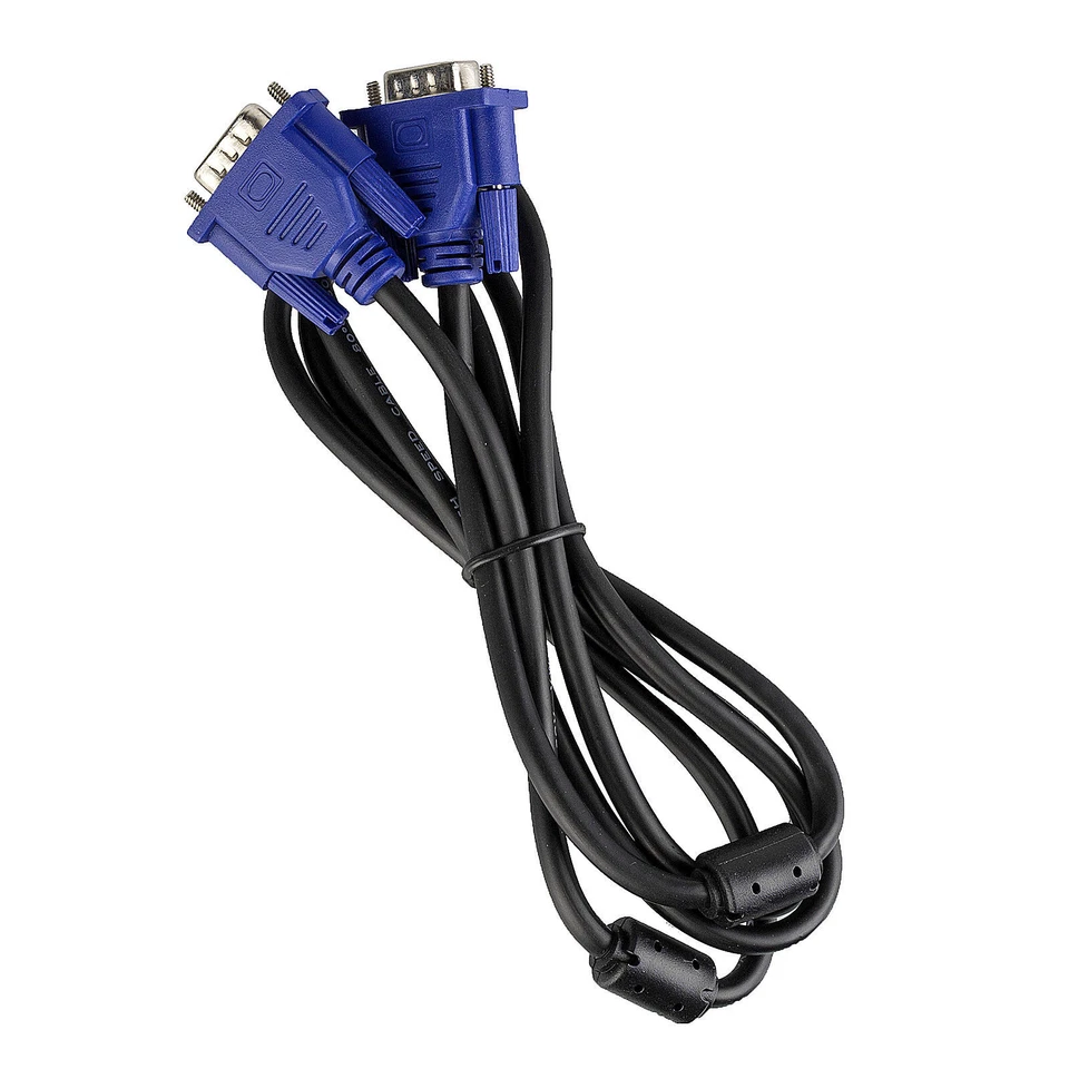 VGA Cable 6ft D-Sub 15pin Video Cord for PC Large LCD Monitor TV 1080P Display - Image 1 of 4