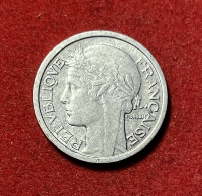 Moneda de aluminio Francia Franco 1947 KM#855a.1 T6043 Foto 1 de 2