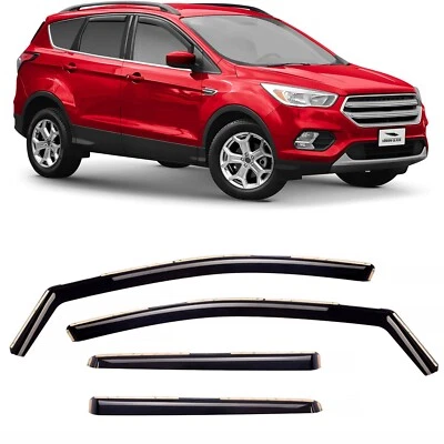 Солнцезащитные козырьки защита от дождя для Ford Escape 2013-2019 годов выпуска НЕБЬЮЩИЕСЯ - Изображение 1 из 4