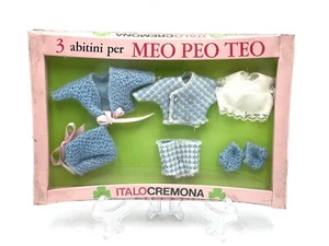 SELTENES Set TEO MEO, PEO ITALOCREMONA PUPPE MINI DOLL PUPPE 13 CM # GC - Bild 1 von 4