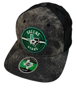 Zephyr NHL Dallas Stars "Fighter" Semi Curved Bill Structured ADJ Hat BRAND NWT - Picture 1 of 5