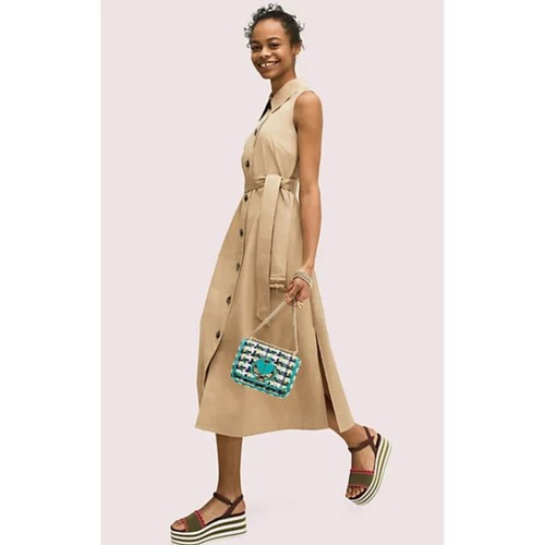 Camicia senza maniche Kate Spade New York cachi da donna taglia XS