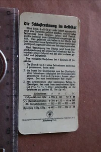 alte Karte Schlussrechnung Geldskat - Altenburger Salon Karte Nummer 148 Kornblu - Picture 1 of 2