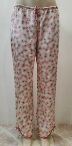 Vintage Old Navy Brand Intimates Womens Pajama Pants Pink Multicolor Lounge Sz L - Picture 1 of 19