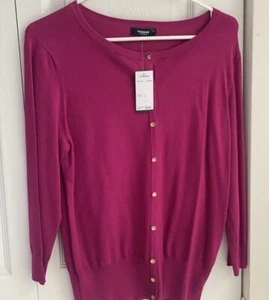 New Premise Studio Maroon Cardigan Size Large W/ Tags Reg $58 Us Seller Hurry! - Picture 1 of 5