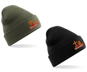 Beanie Mütze bestickt damit wir Anzac Day nicht vergessen britische Veteranen Unisex Geschenk - Bild 1 von 3