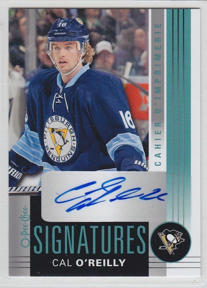 2013-14 O-PEE-CHEE CAL O'REILLY AUTO OPC-CO OPC SIGNATURES Autograph Penguins - Image 1 of 1