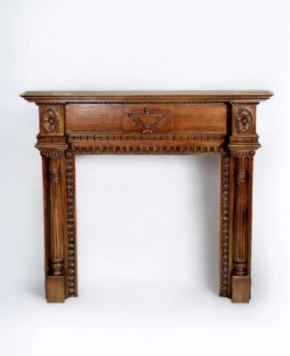 Regency Ornate Wood Fireplace Mantle -58'' X 52''H - Image 1 of 2