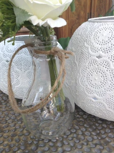 Vase zum Stellen oder Hängen Flasche Glas Deko Blumenvase - Bild 1 von 2