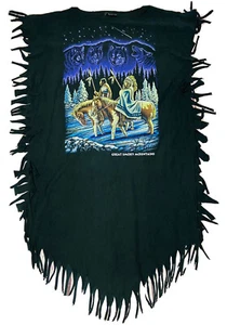 *VINTAGE* Bear Tops Damen Smoky Mountains Fransen Shirt/Kleid; Made in USA; OSFA - Bild 1 von 9