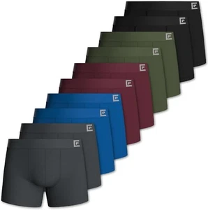 Boxer Shorts for Men Breathable Cotton and Anti-Chafing Design 5 and 10 Pack - Picture 1 of 27
