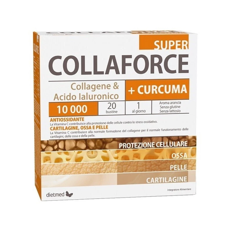 DIETMED COLLAFORCE SUPER 10.000 + CURCUMA 20 BUSTINE