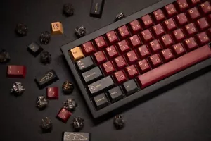 Custom Mechanical Keyboard (Japanese Themed, Creamy and Poppy) READ DESC! - Picture 1 of 22