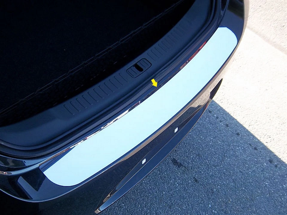 2013-2015 CHEVROLET MALIBU 1 Piece Stainless Steel Rear Bumper Trim Accent - Image 1 of 1