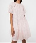 Warehouse BNWT Pink Mini Smock Daisy Texture Dress Size 10 RRP £59