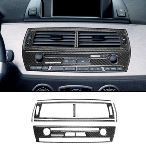 7x Salida de ventilación central de fibra de carbono y cubierta del panel de CD para BMW Z4 E85 E86 2003-08 - Imagen 1 de 10