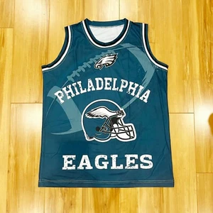 Camisas sin mangas perforadas con logotipo del equipo NFL Philadelphia Eagles - Nuevas - Imagen 1 de 8