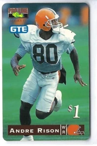 1995 Classic Pro Line GTE $1 Phone Card Andre Rison - Picture 1 of 2