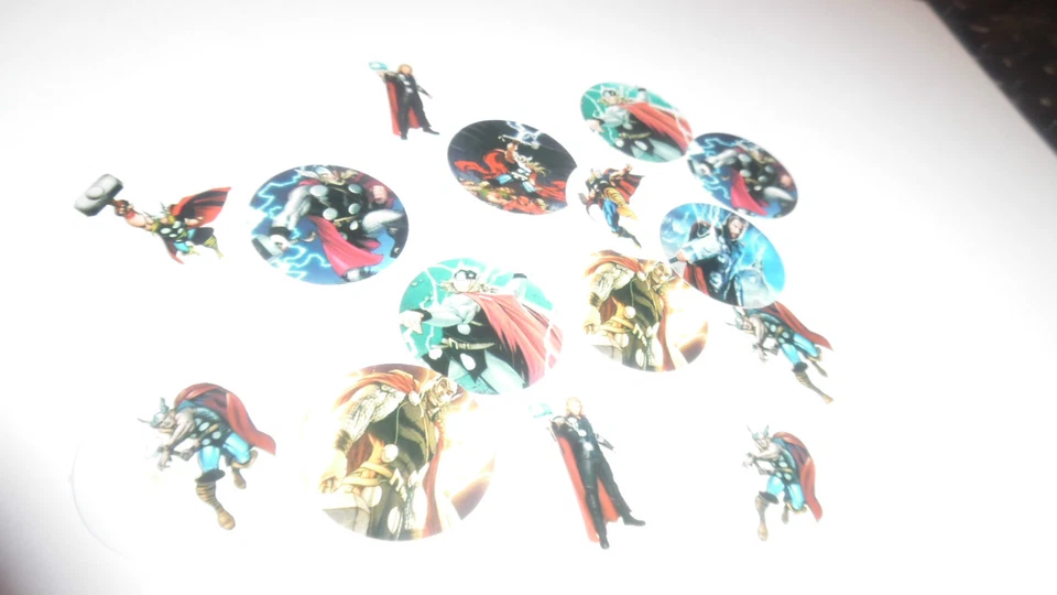 ¡Imágenes precortadas de tapa de botella de una pulgada!  Thor Envío Gratis Foto 1 de 1