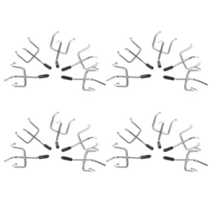 20 Sets Pegboard Accessories Tool Hooks Peg Board Tool Utility Hooks - Picture 1 of 10
