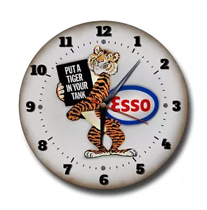 PUT A TIGER IN YOUR TANK 10 INCHES DIAMETER METAL CLOCK,GARAGE - MAN CAVE CLOCK. - Picture 1 of 1