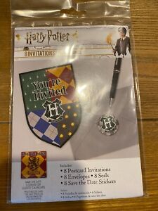 Harry Potter Birthday Party Invitations 8 COUNT Hogwarts Wizard You're Invited