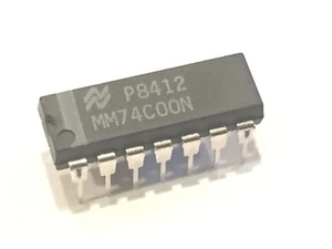 National P8412 MM74C00N - Integrated Circuit 14 Pin DIP - Picture 1 of 2