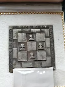 Rare plaque CHESS tournament of Peace Zagreb Rovinju 1970 Bobby Fischer Yug - Picture 1 of 4