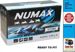 NUMAX YT7B-4 same as YT7B-BS/NTS-7B4 - AGM Motor/C Battery - Sealed & Activated - Picture 1 of 1