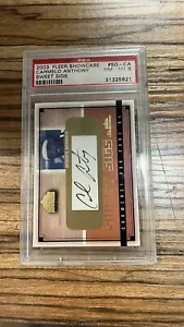 2003 Fleer Showcase Sweet Sigs Carmelo Anthony RC Rookie AUTO/400 PSA 8 NM-MT - Bild 1 von 10