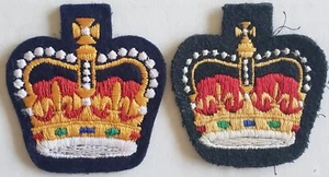 2 VINTAGE C/WO ORIGINAL RCAC ROYAL CANADIAN ARMY CADET WARRANT OFFICER PATCHES - Bild 1 von 2