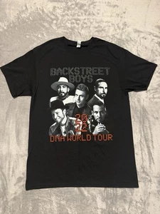 T-shirt grafica manica corta Backstreet ragazzo 2022 DNA World Tour nera taglia M - Foto 1 di 6