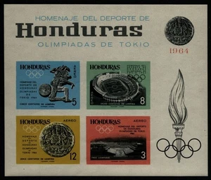 Honduras 1964 - Mi No. Block 6 B** - MNH - Tokyo Olympics - Picture 1 of 2