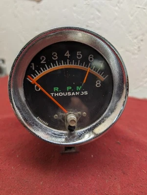 Tacómetro RAC vintage años 60 70 8 k rpm hecho en EE. UU. Hot Rod músculo personalizado Foto 1 de 4
