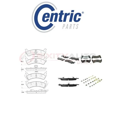 Centric Posi Quiet Ceramic Brake Pads w Shims for 1994-1998 Jeep Grand ye — 第 1/4 张图片