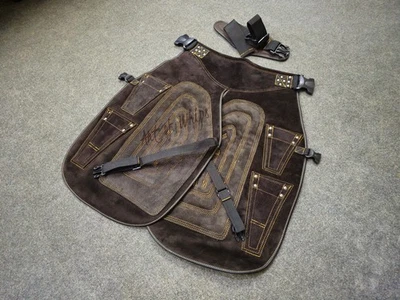 Top Farriers Tools Full Leather Deluxe Chaps No Canvas Genuine 27'' Long Apron - Image 1 of 4