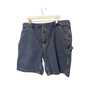 VINTAGE 90s Y2K CARHARTT Men's Denim Cargo Jorts Shorts Size 40 - Picture 1 of 8