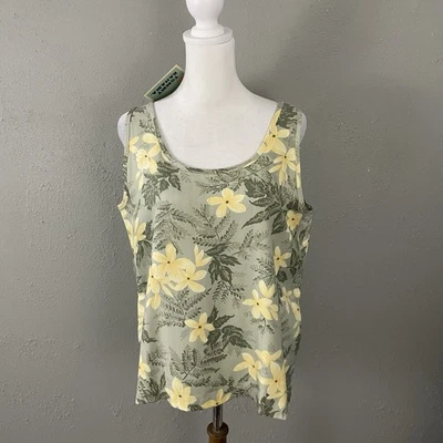 NUEVO Top Tommy Bahama 100% Seda Sin Mangas Talla M Caribe Carnaval Tanque Para Mujer Foto 1 de 4