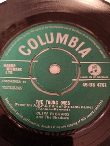 Cliff Richard & The Shadows - The Young Ones/We Say Yeah 7" Vinyl Single Record - Picture 1 of 4