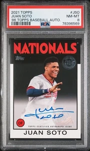 Autógrafos de béisbol Topps 2021 - 1986 Juan Soto automático - #86A-JSO TS1 - Imagen 1 de 2