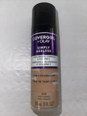 COVERGIRL + Olay Simply Ageless 3-in-1 Liquid Foundation 255 Soft Honey - Image 1 of 2