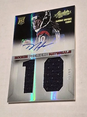 2013 ABSOLUTE FOOTBALL DEANDRE HOPKINS JUMBO JERSEY AUTO RC /99 TEXANS ROOKIE  - Image 1 of 2