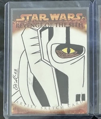 2005 Topps Star Wars Revenge of the Sith Sketch General Grievous William O’Neil - Image 1 of 2